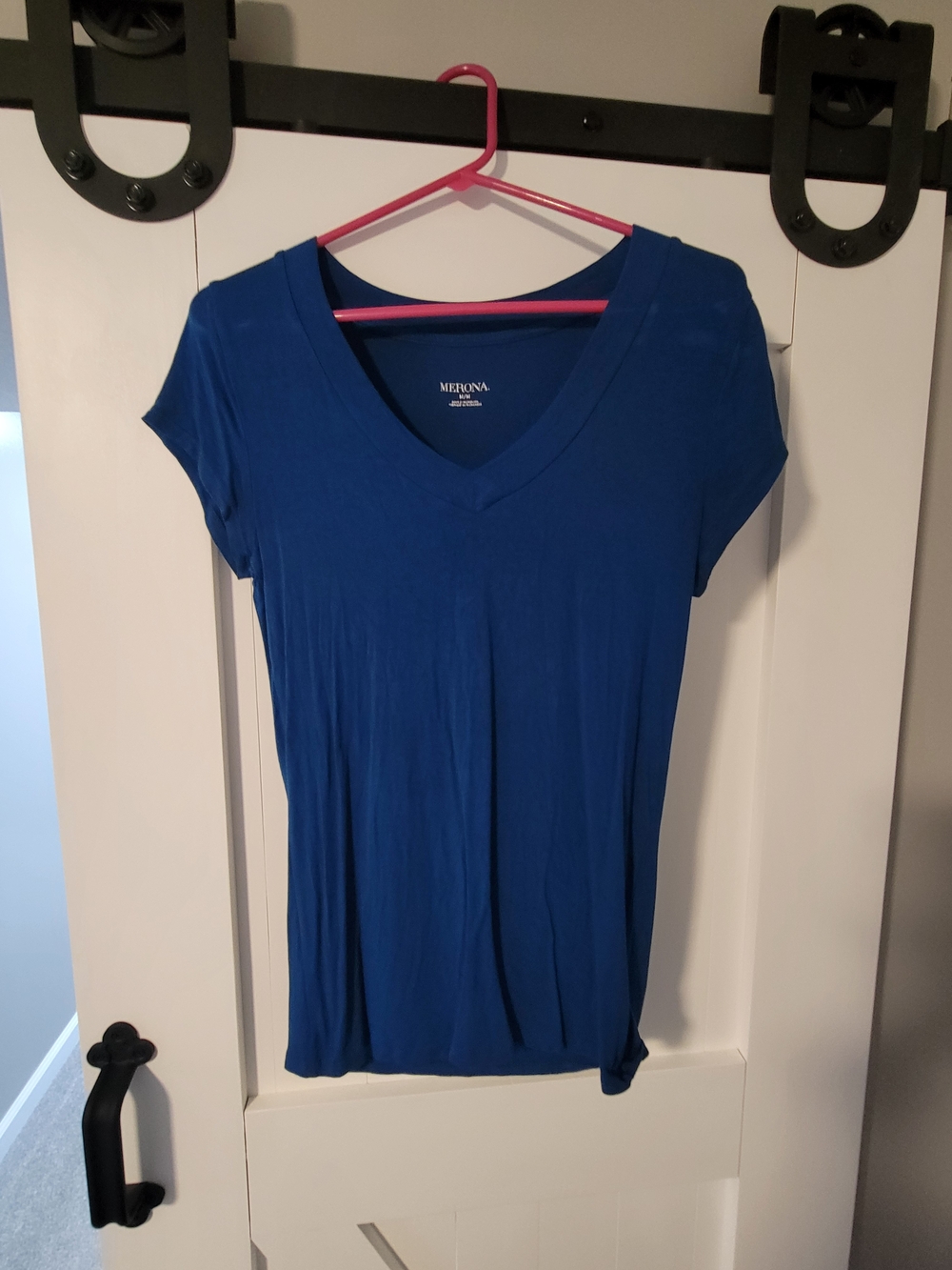 Merona Royal Blue V-Neck Short Sleeve Tee
